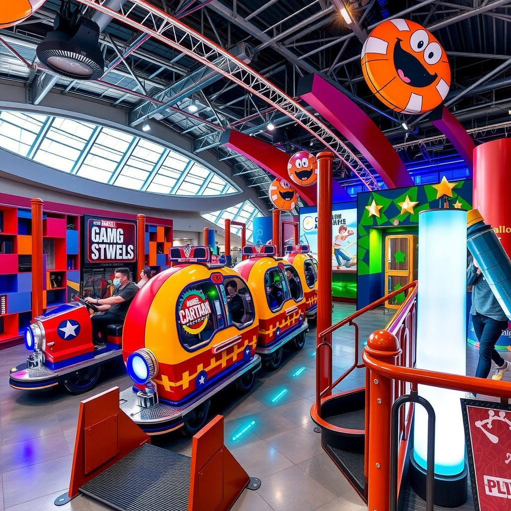 IMG Worlds of Adventure massive indoor theme park with Marvel and Cartoon Network themed zones featuring thrilling rides and immersive experiences