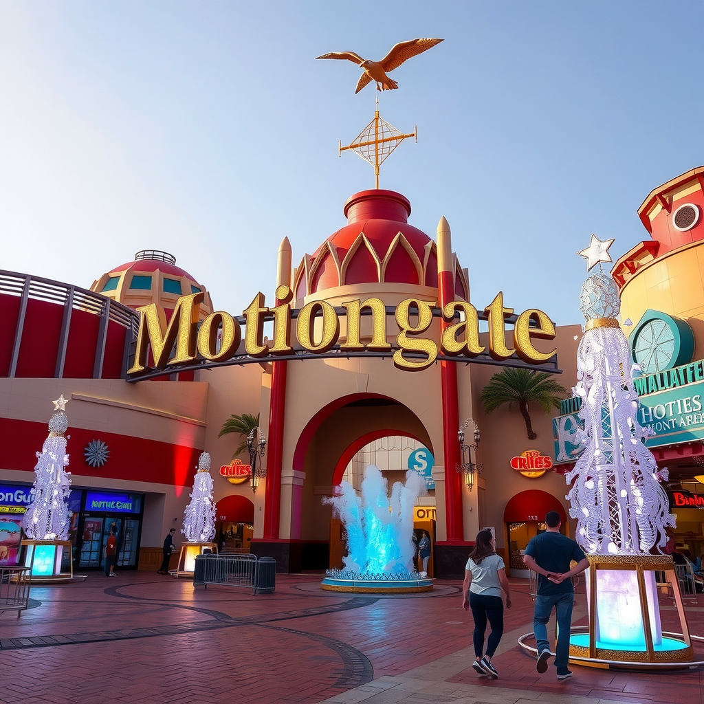 Motiongate Dubai Hollywood-inspired theme park with movie-themed attractions, studio zones, and entertainment shows